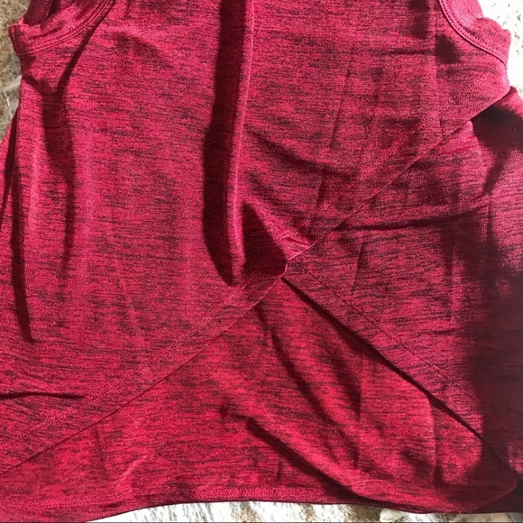 Sam Edelman Isla Marled Cross Back Tank Top Red - Picture 7 of 8